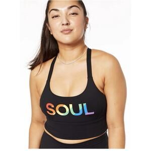 Soul by SoulCycle Pride Longline Rae Bra Black size S